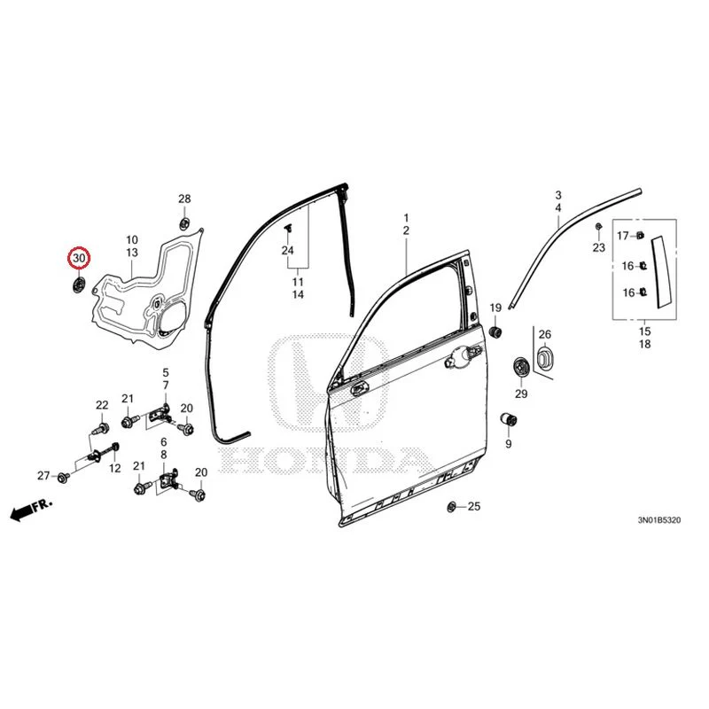 [NEW] JDM HONDA VEZEL e:HEV RV5 2025 Front Door Panel GENUINE OEM - Image 32