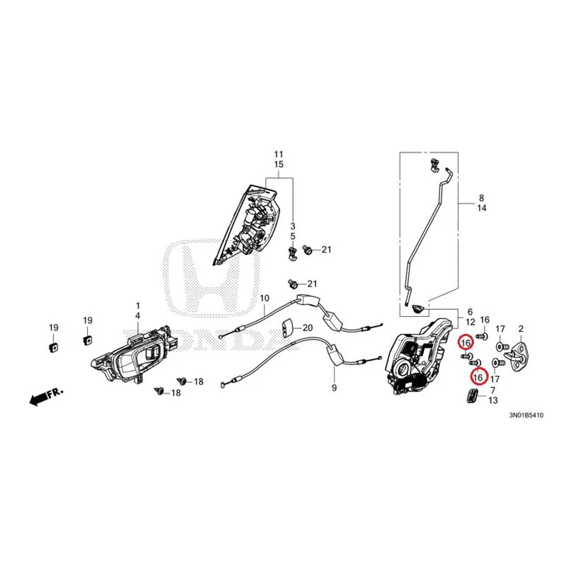 [NEW] JDM HONDA VEZEL e:HEV RV5 2025 Rear Door Locks/Outer Handles GENUINE OEM - Image 17