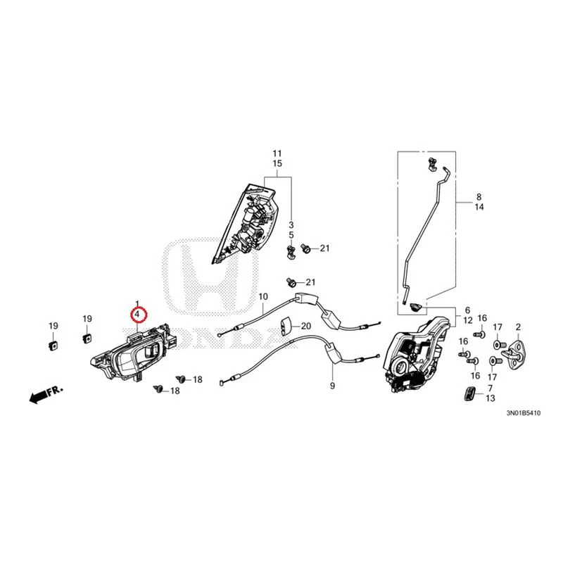 [NEW] JDM HONDA VEZEL e:HEV RV5 2025 Rear Door Locks/Outer Handles GENUINE OEM - Image 5