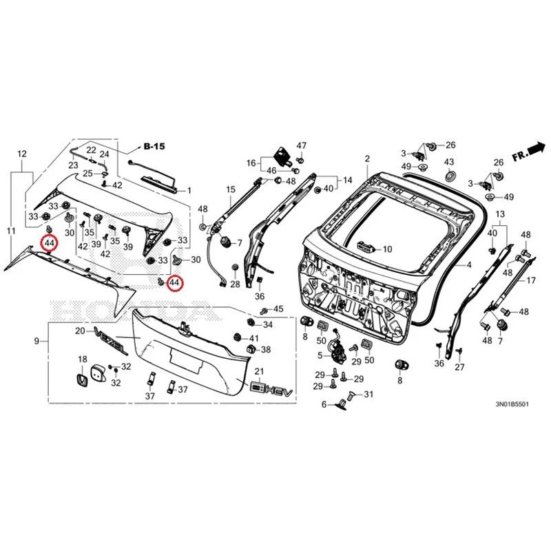 [NEW] JDM HONDA VEZEL e:HEV RV5 2025 Tailgate (Power) GENUINE OEM - Image 49