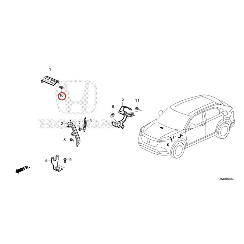 [NEW] JDM HONDA VEZEL e:HEV RV5 2025 Wiring Harness Bracket GENUINE OEM - Image 11