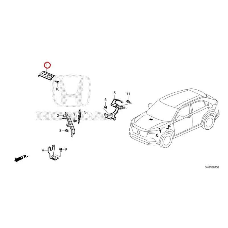 [NEW] JDM HONDA VEZEL e:HEV RV5 2025 Wiring Harness Bracket GENUINE OEM - Image 2