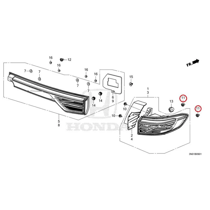 [NEW] JDM HONDA VEZEL e:HEV RV5 2025 Tail Lights (2) GENUINE OEM - Image 12
