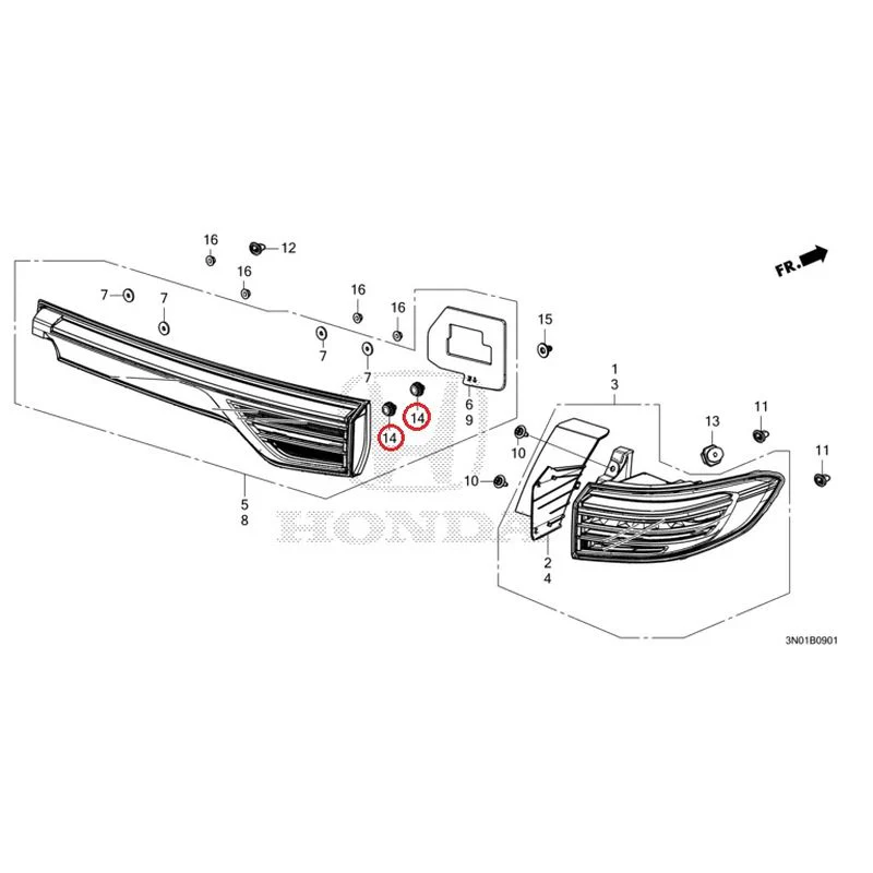 [NEW] JDM HONDA VEZEL e:HEV RV5 2025 Tail Lights (2) GENUINE OEM - Image 15