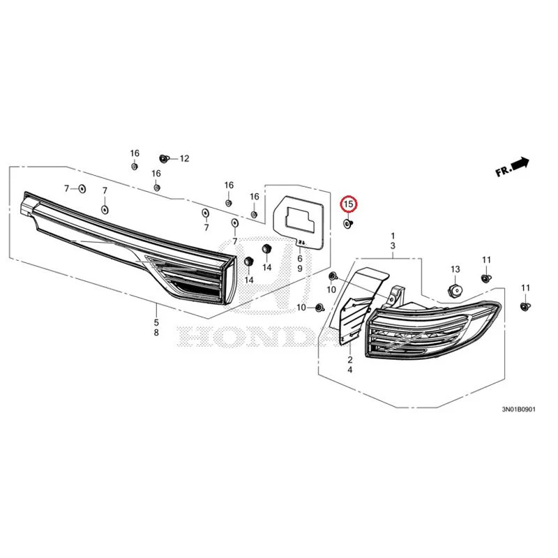 [NEW] JDM HONDA VEZEL e:HEV RV5 2025 Tail Lights (2) GENUINE OEM - Image 16