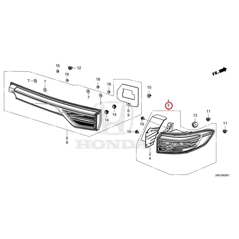 [NEW] JDM HONDA VEZEL e:HEV RV5 2025 Tail Lights (2) GENUINE OEM - Image 4