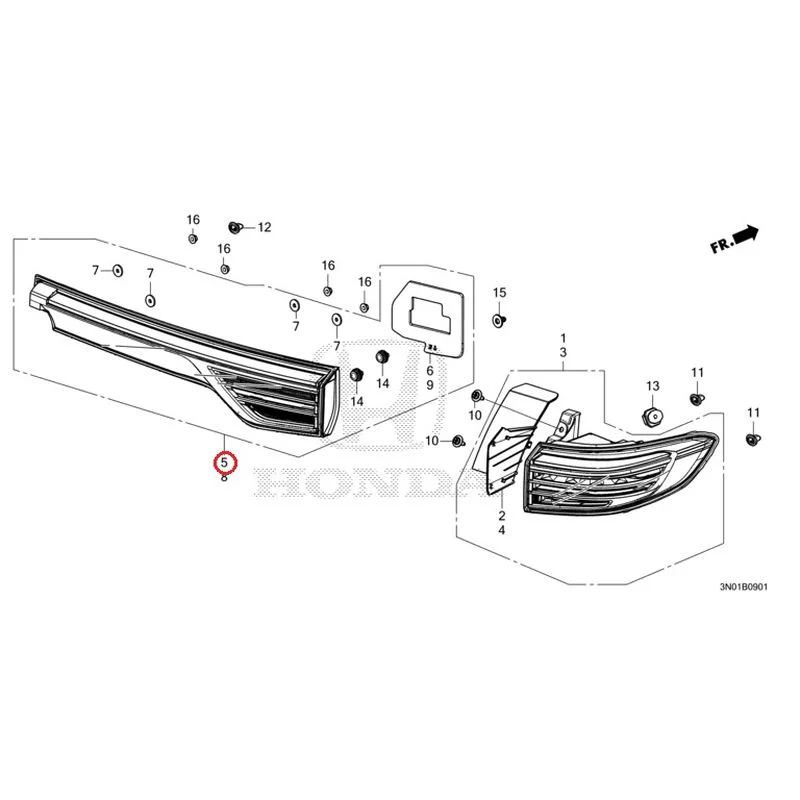 [NEW] JDM HONDA VEZEL e:HEV RV5 2025 Tail Lights (2) GENUINE OEM - Image 6