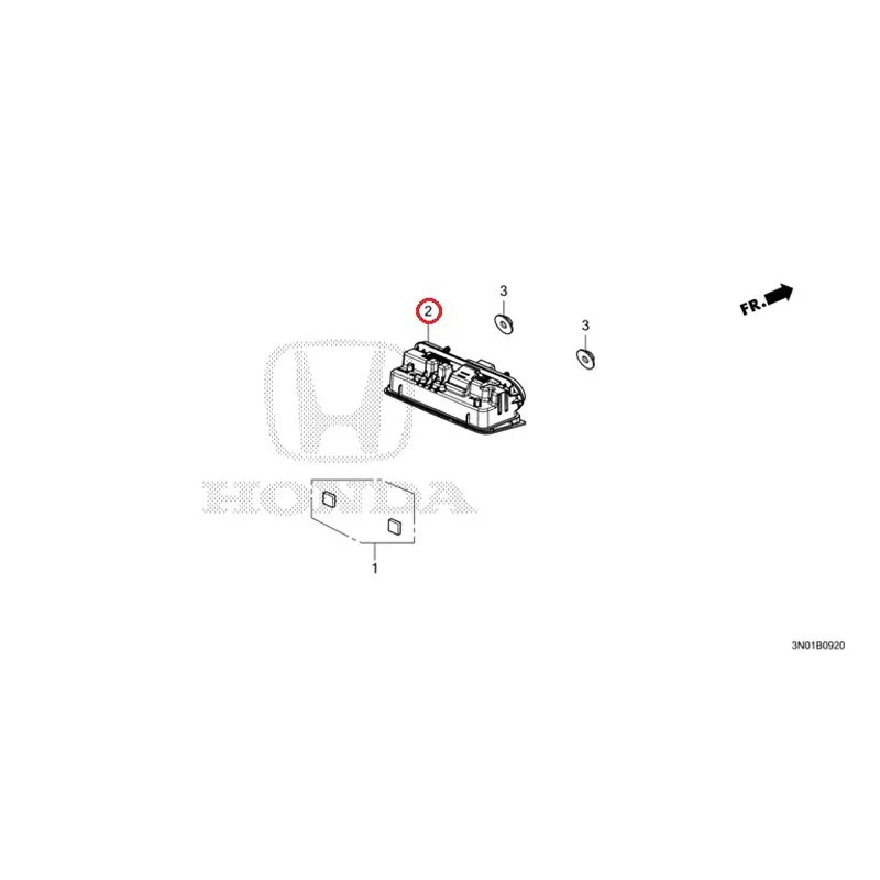[NEW] JDM HONDA VEZEL e:HEV RV5 2025 License Lights GENUINE OEM - Image 3