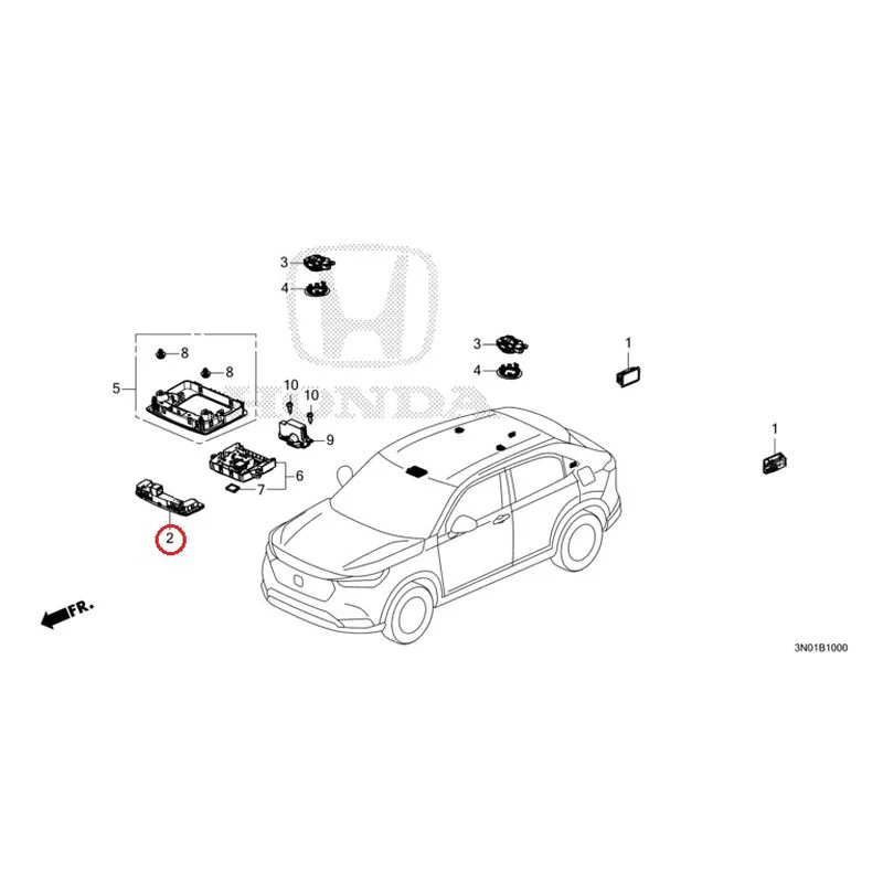 [NEW] JDM HONDA VEZEL e:HEV RV5 2025 Interior Lights GENUINE OEM - Image 3