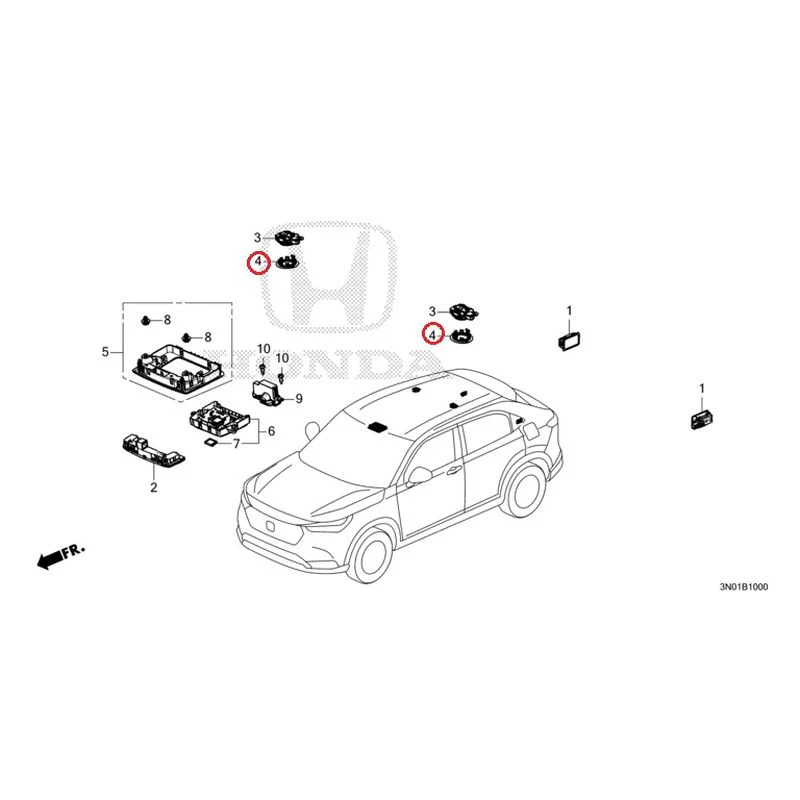 [NEW] JDM HONDA VEZEL e:HEV RV5 2025 Interior Lights GENUINE OEM - Image 5