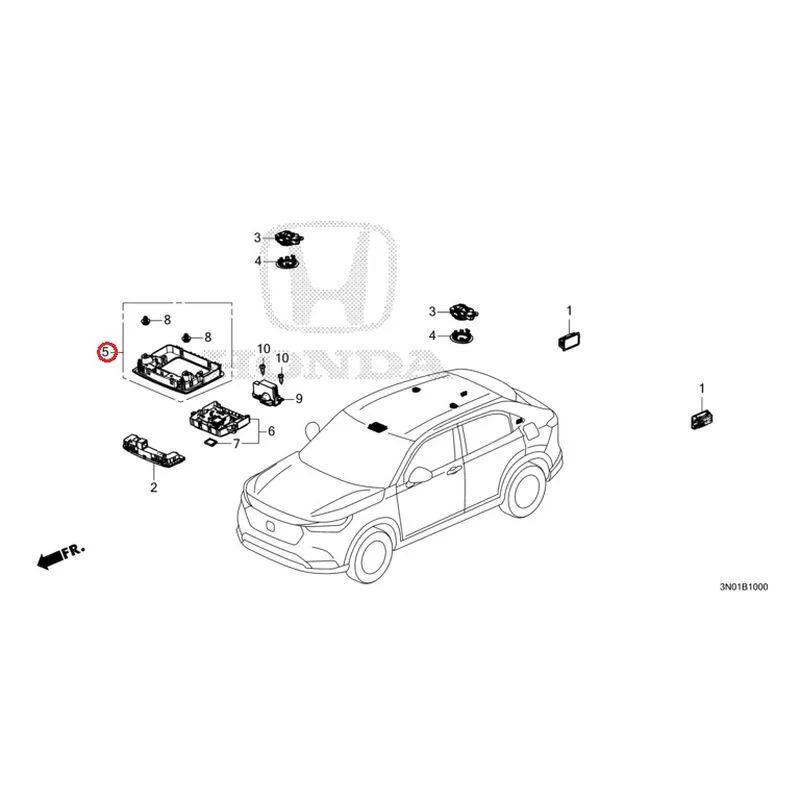 [NEW] JDM HONDA VEZEL e:HEV RV5 2025 Interior Lights GENUINE OEM - Image 6