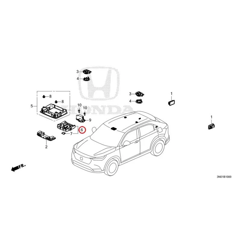 [NEW] JDM HONDA VEZEL e:HEV RV5 2025 Interior Lights GENUINE OEM - Image 7