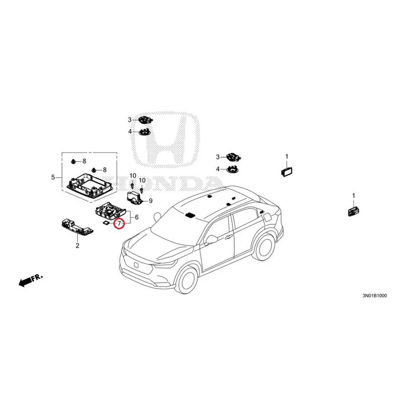 [NEW] JDM HONDA VEZEL e:HEV RV5 2025 Interior Lights GENUINE OEM - Image 8
