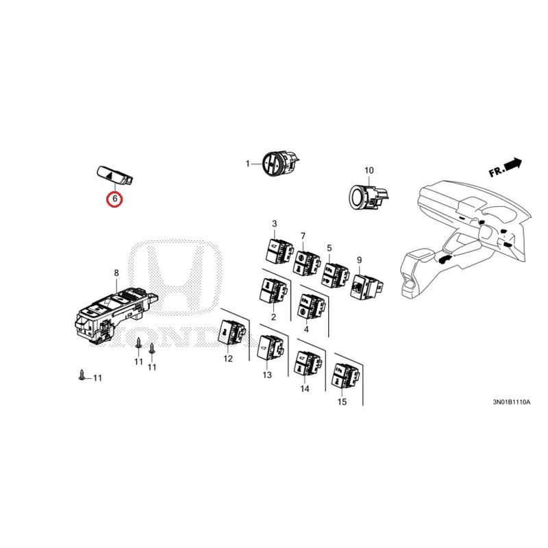[NEW] JDM HONDA VEZEL e:HEV RV5 2025 Switches GENUINE OEM - Image 3