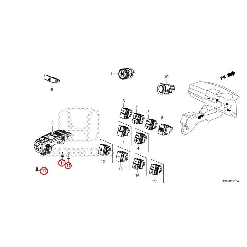 [NEW] JDM HONDA VEZEL e:HEV RV5 2025 Switches GENUINE OEM - Image 6