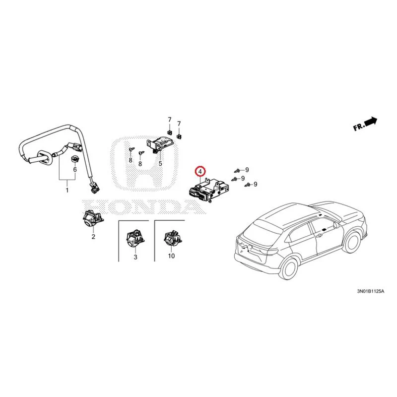 [NEW] JDM HONDA VEZEL e:HEV RV5 2025 Rear View Camera/Etc Unit GENUINE OEM - Image 4