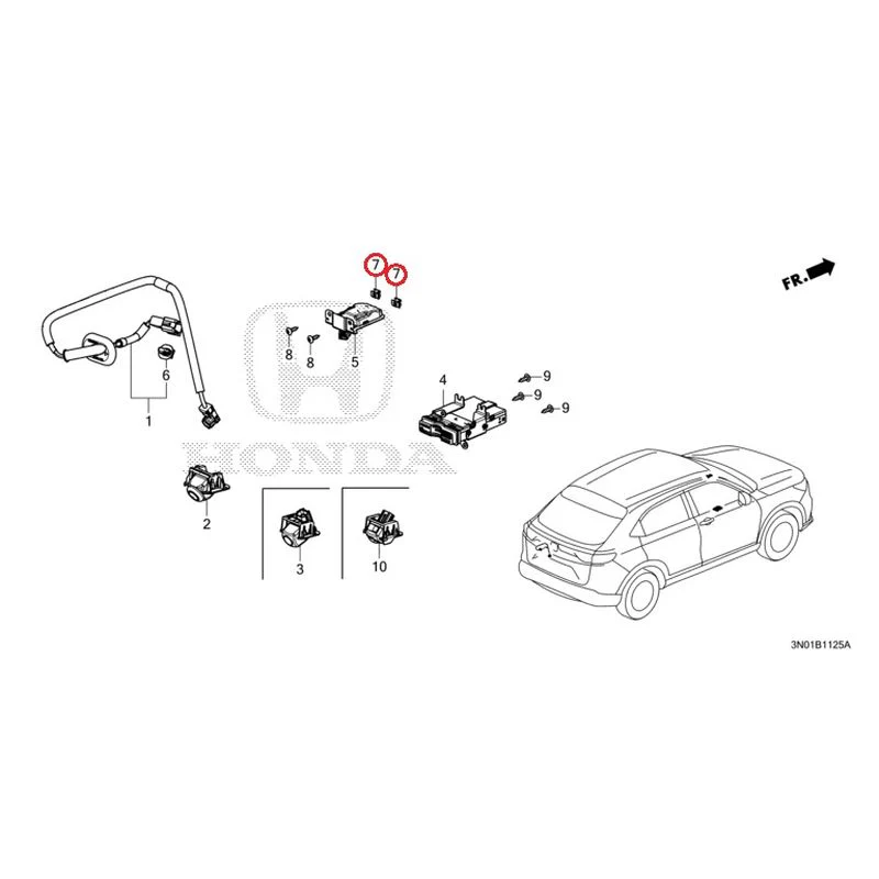 [NEW] JDM HONDA VEZEL e:HEV RV5 2025 Rear View Camera/Etc Unit GENUINE OEM - Image 7