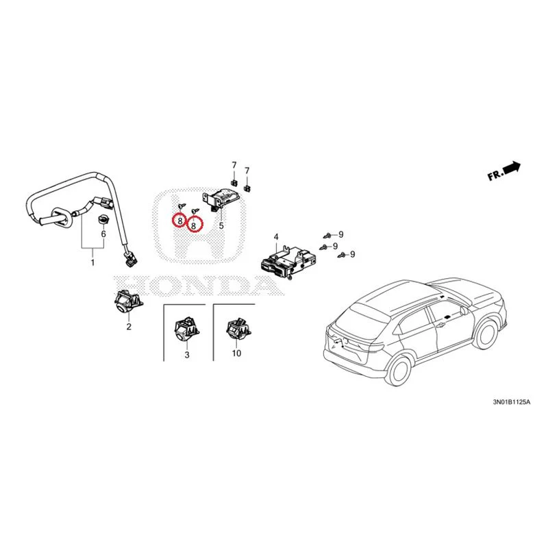 [NEW] JDM HONDA VEZEL e:HEV RV5 2025 Rear View Camera/Etc Unit GENUINE OEM - Image 8