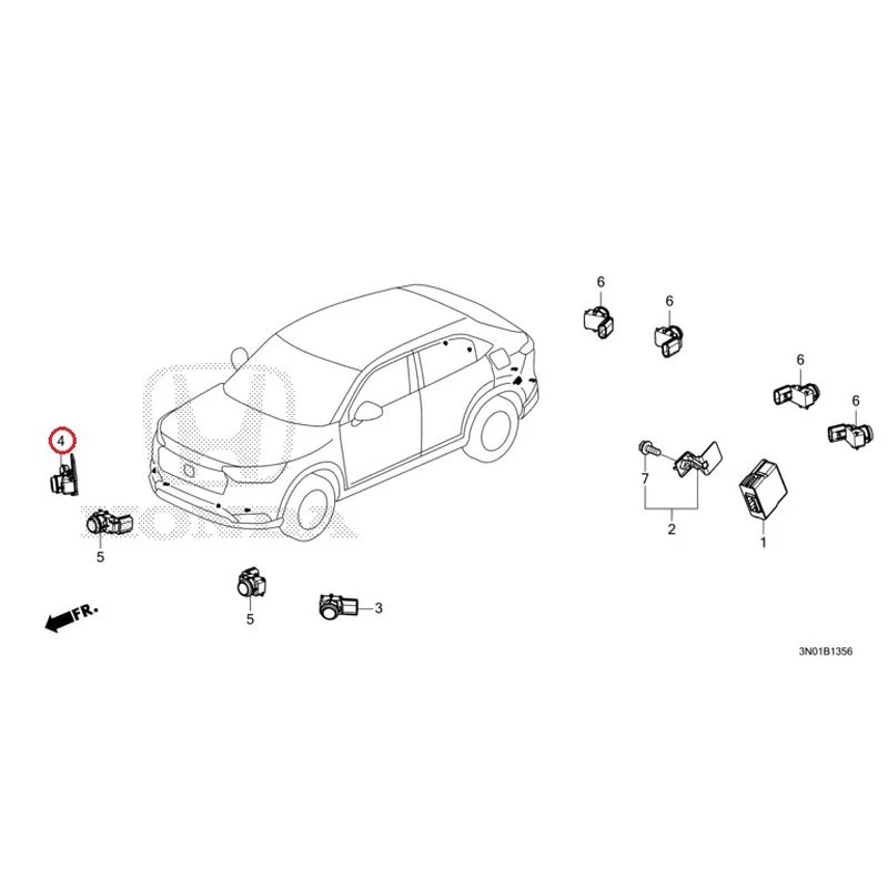 [NEW] JDM HONDA VEZEL e:HEV RV5 2025 Parking Sensor (2) GENUINE OEM - Image 13
