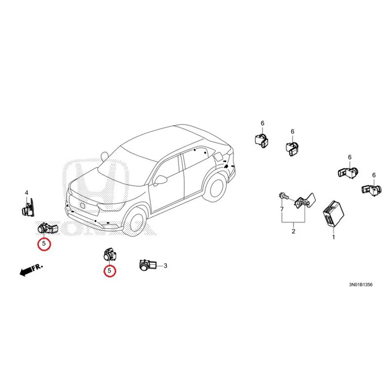 [NEW] JDM HONDA VEZEL e:HEV RV5 2025 Parking Sensor (2) GENUINE OEM - Image 18