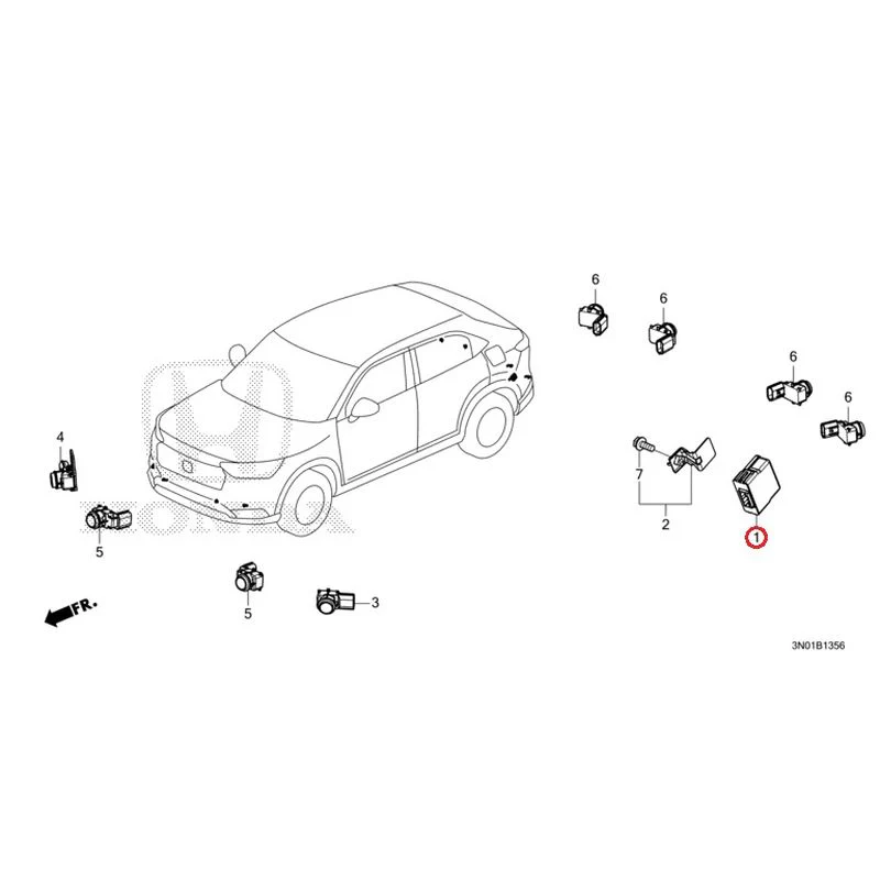 [NEW] JDM HONDA VEZEL e:HEV RV5 2025 Parking Sensor (2) GENUINE OEM - Image 2
