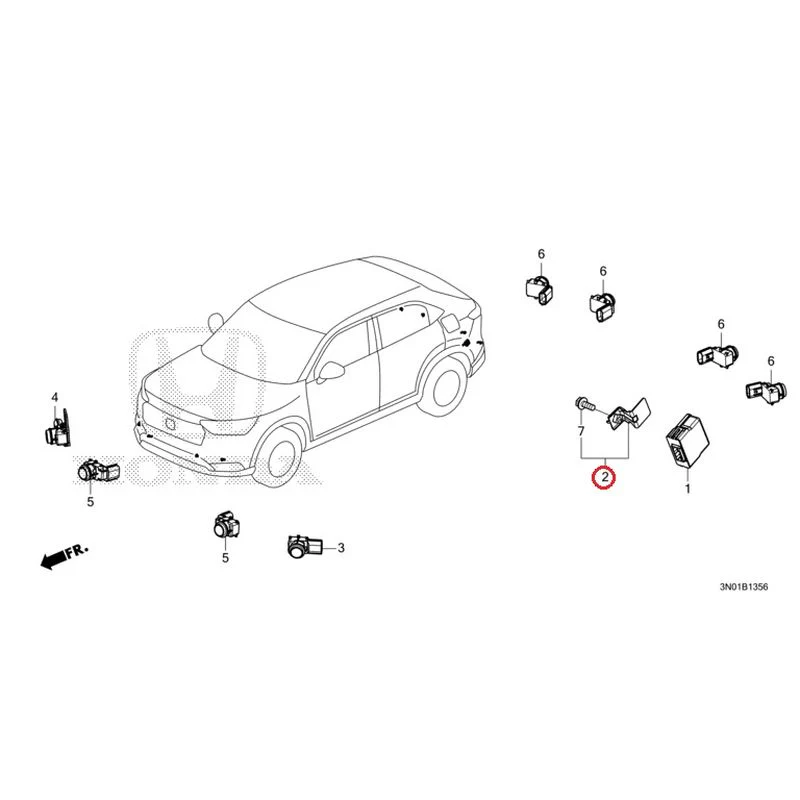 [NEW] JDM HONDA VEZEL e:HEV RV5 2025 Parking Sensor (2) GENUINE OEM - Image 3
