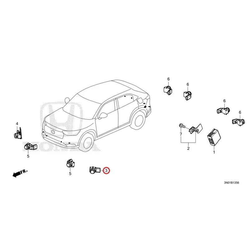 [NEW] JDM HONDA VEZEL e:HEV RV5 2025 Parking Sensor (2) GENUINE OEM - Image 8