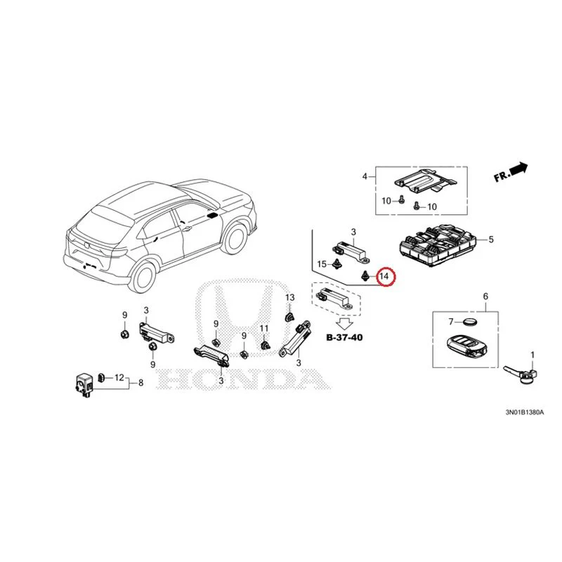 [NEW] JDM HONDA VEZEL e:HEV RV5 2025 Smart Unit GENUINE OEM - Image 15