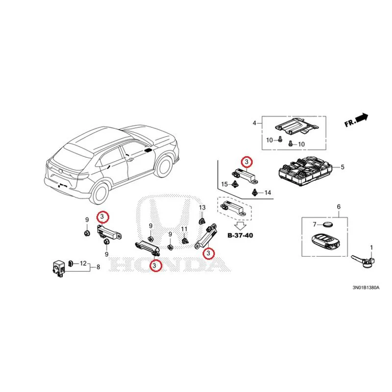 [NEW] JDM HONDA VEZEL e:HEV RV5 2025 Smart Unit GENUINE OEM - Image 3