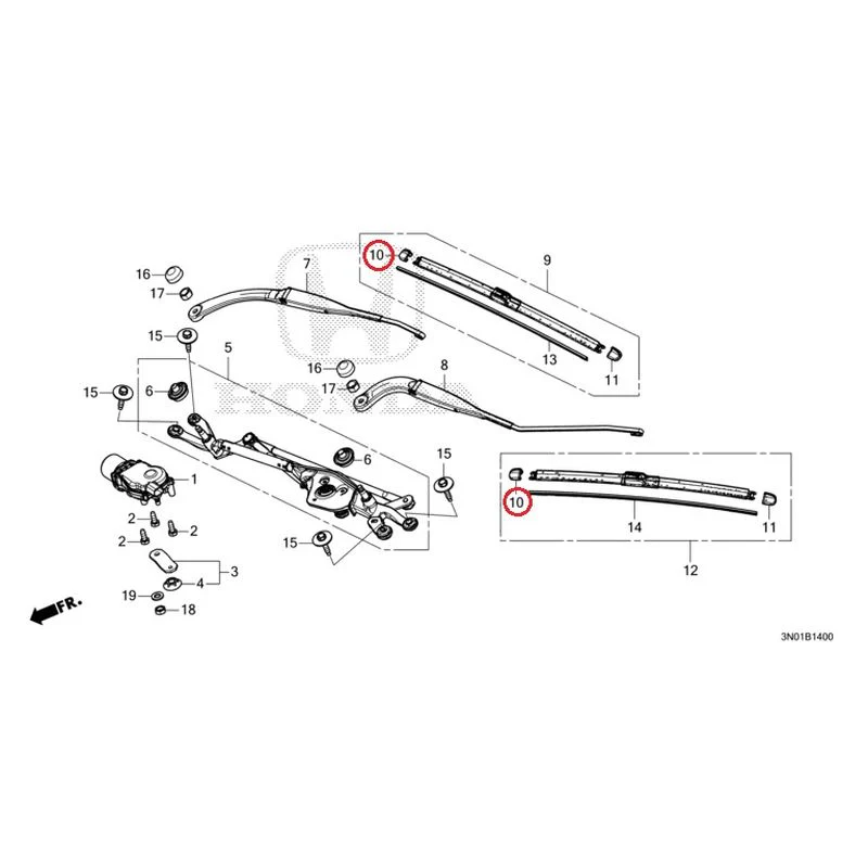 [NEW] JDM HONDA VEZEL e:HEV RV5 2025 Front Windshield Wiper GENUINE OEM - Image 11
