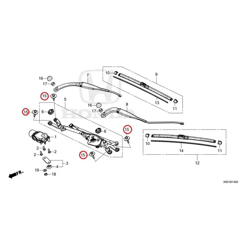 [NEW] JDM HONDA VEZEL e:HEV RV5 2025 Front Windshield Wiper GENUINE OEM - Image 18