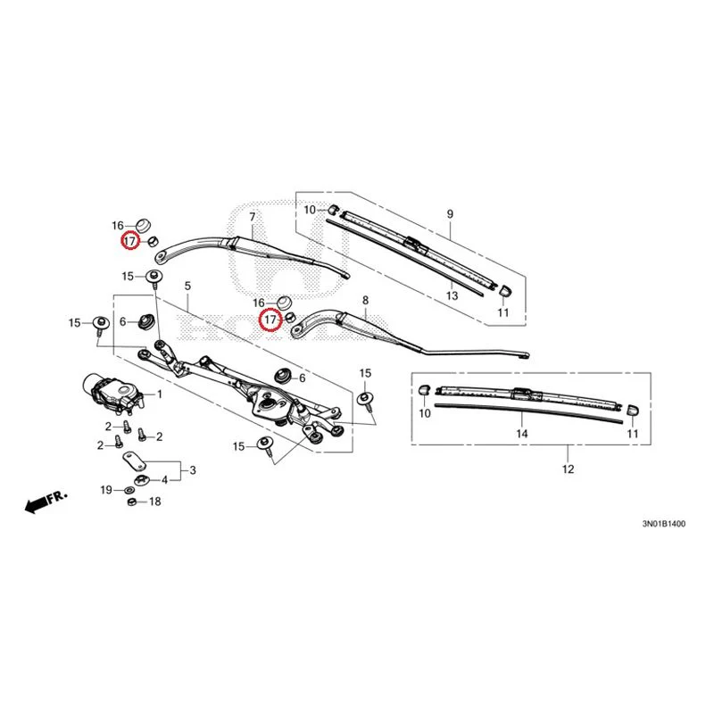[NEW] JDM HONDA VEZEL e:HEV RV5 2025 Front Windshield Wiper GENUINE OEM - Image 20