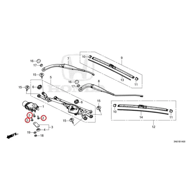 [NEW] JDM HONDA VEZEL e:HEV RV5 2025 Front Windshield Wiper GENUINE OEM - Image 3