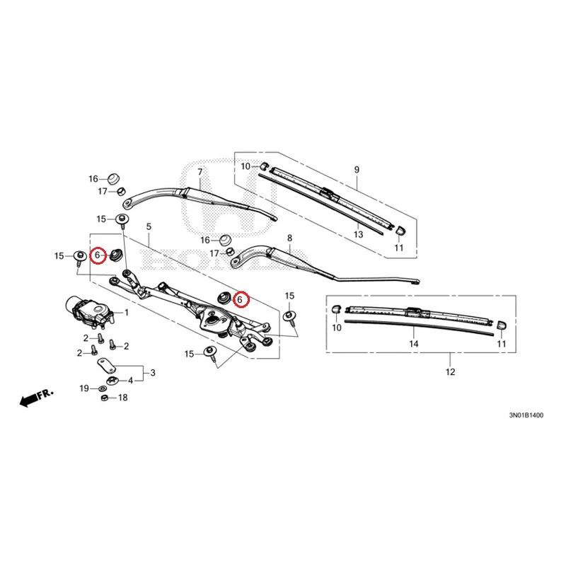 [NEW] JDM HONDA VEZEL e:HEV RV5 2025 Front Windshield Wiper GENUINE OEM - Image 7