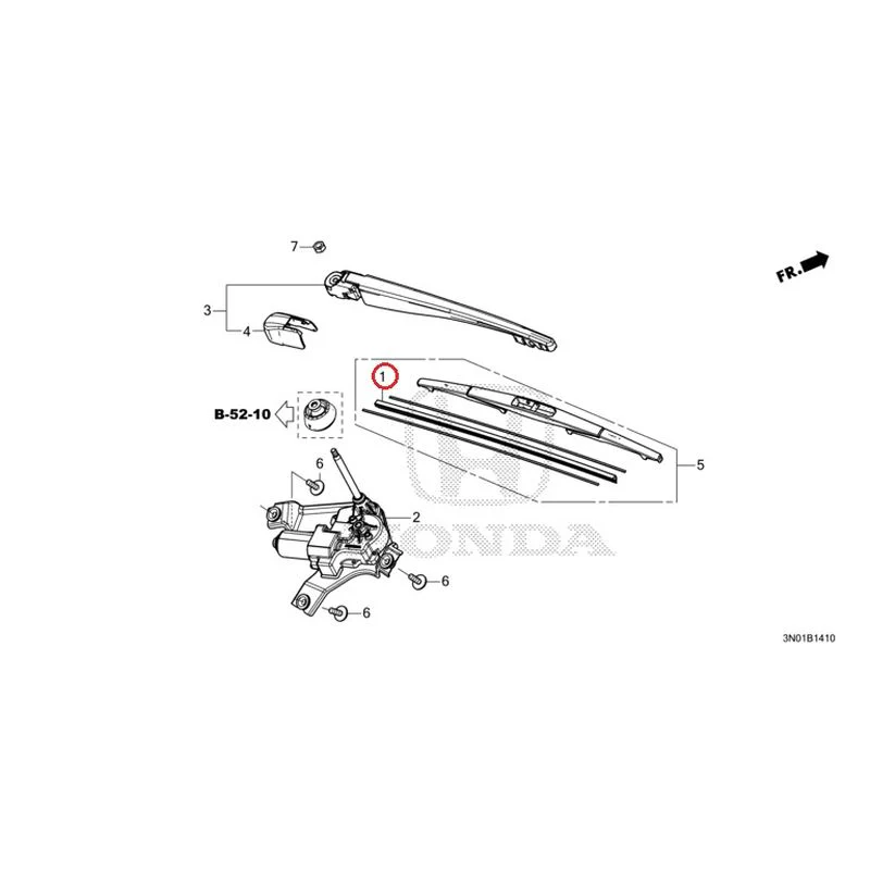 [NEW] JDM HONDA VEZEL e:HEV RV5 2025 Rear Windshield Wiper GENUINE OEM - Image 4