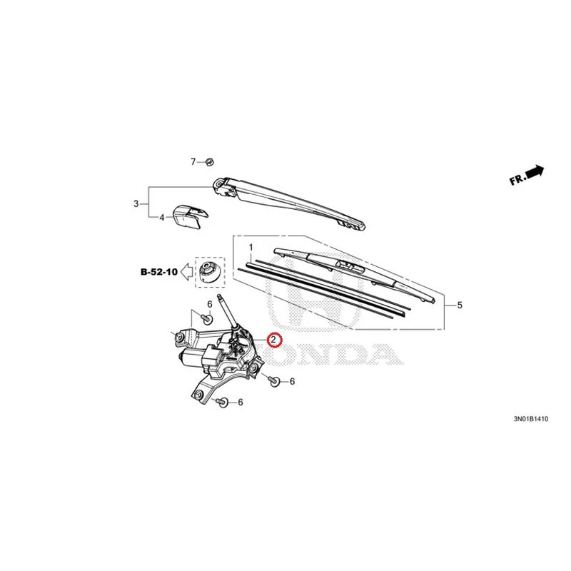 [NEW] JDM HONDA VEZEL e:HEV RV5 2025 Rear Windshield Wiper GENUINE OEM - Image 5