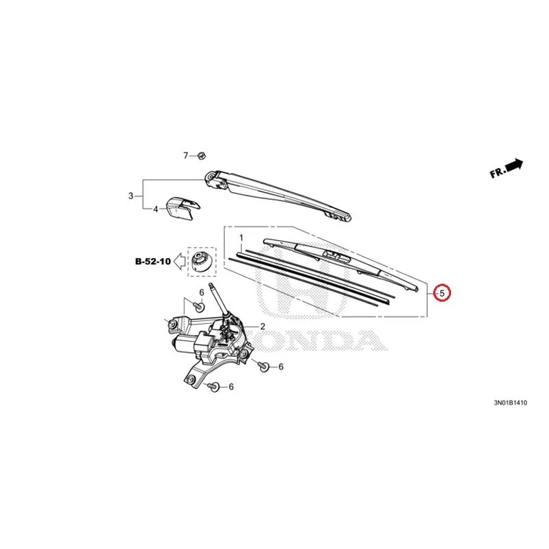 [NEW] JDM HONDA VEZEL e:HEV RV5 2025 Rear Windshield Wiper GENUINE OEM - Image 8