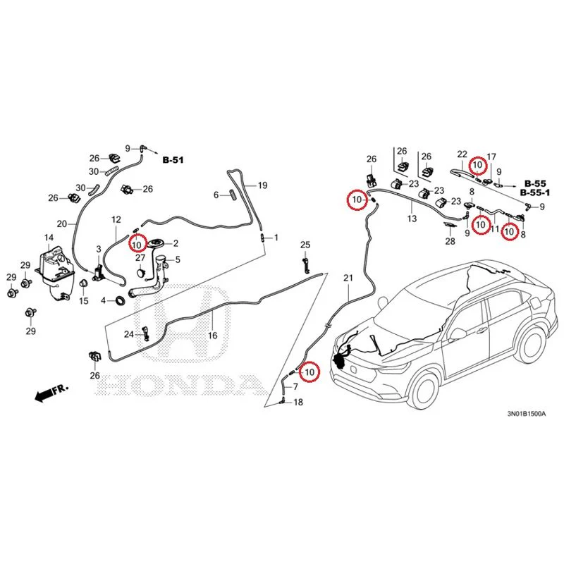 [NEW] JDM HONDA VEZEL e:HEV RV5 2025 Windshield Washer GENUINE OEM - Image 11
