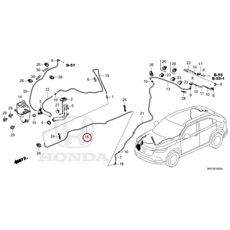 [NEW] JDM HONDA VEZEL e:HEV RV5 2025 Windshield Washer GENUINE OEM - Image 17