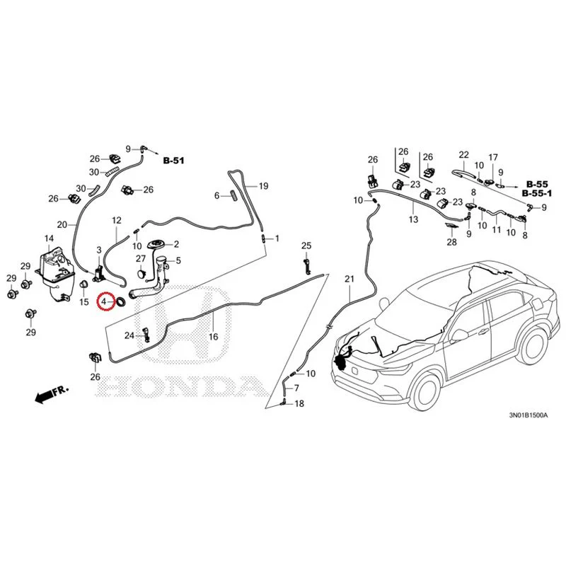 [NEW] JDM HONDA VEZEL e:HEV RV5 2025 Windshield Washer GENUINE OEM - Image 5