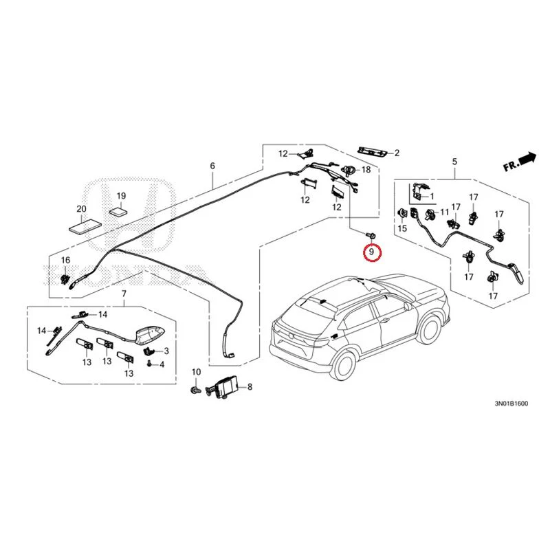 [NEW] JDM HONDA VEZEL e:HEV RV5 2025 Antenna GENUINE OEM - Image 18