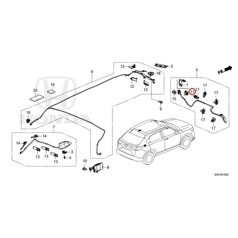 [NEW] JDM HONDA VEZEL e:HEV RV5 2025 Antenna GENUINE OEM - Image 20