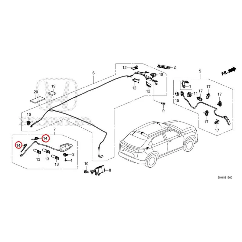 [NEW] JDM HONDA VEZEL e:HEV RV5 2025 Antenna GENUINE OEM - Image 23
