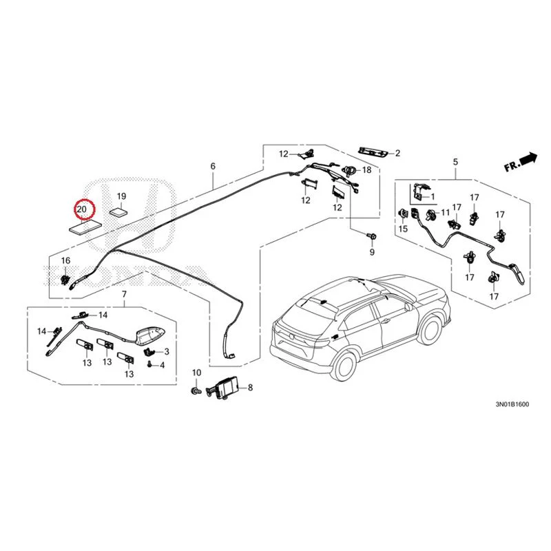 [NEW] JDM HONDA VEZEL e:HEV RV5 2025 Antenna GENUINE OEM - Image 29
