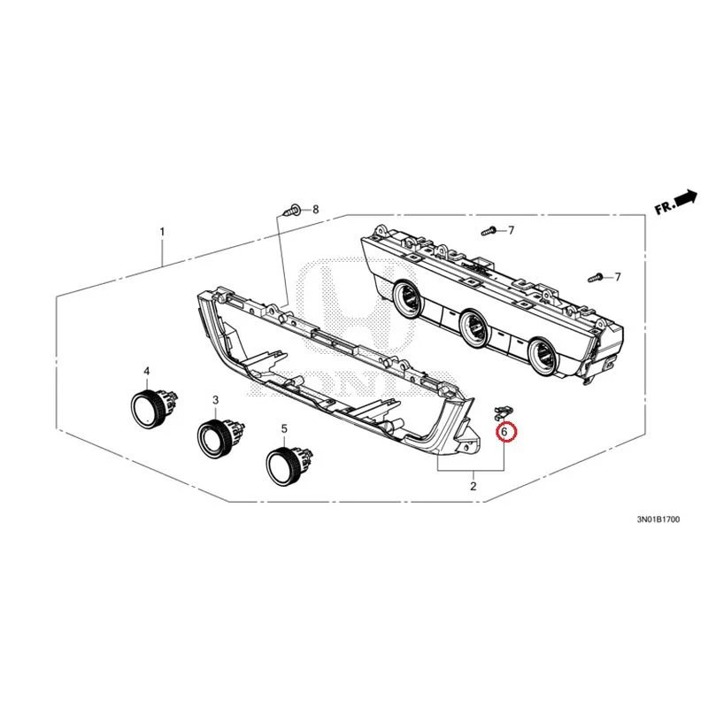 [NEW] JDM HONDA VEZEL e:HEV RV5 2025 Auto Air Conditioner Control GENUINE OEM - Image 7