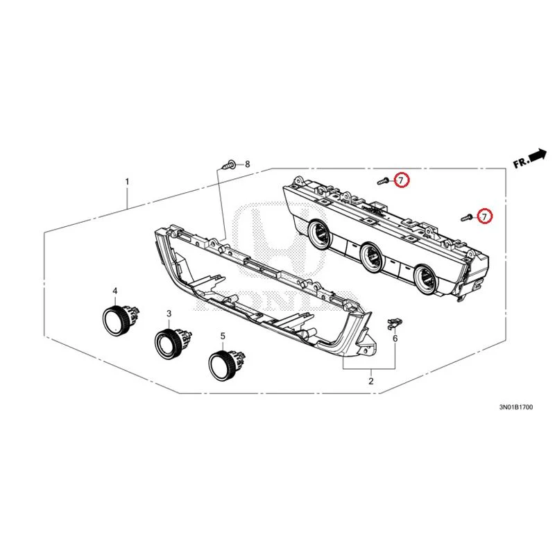 [NEW] JDM HONDA VEZEL e:HEV RV5 2025 Auto Air Conditioner Control GENUINE OEM - Image 8