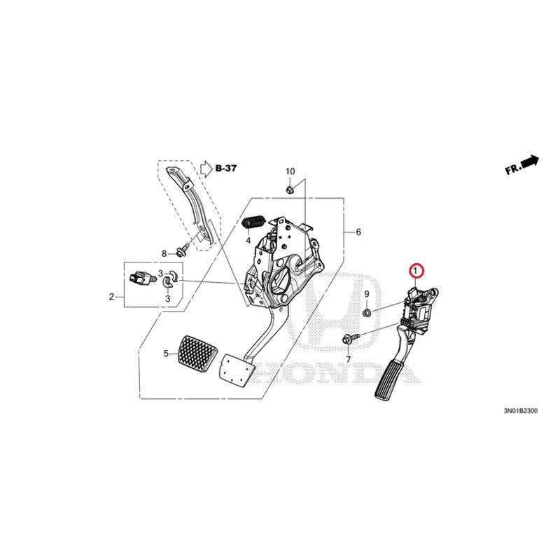 [NEW] JDM HONDA VEZEL e:HEV RV5 2025 Pedals GENUINE OEM - Image 2
