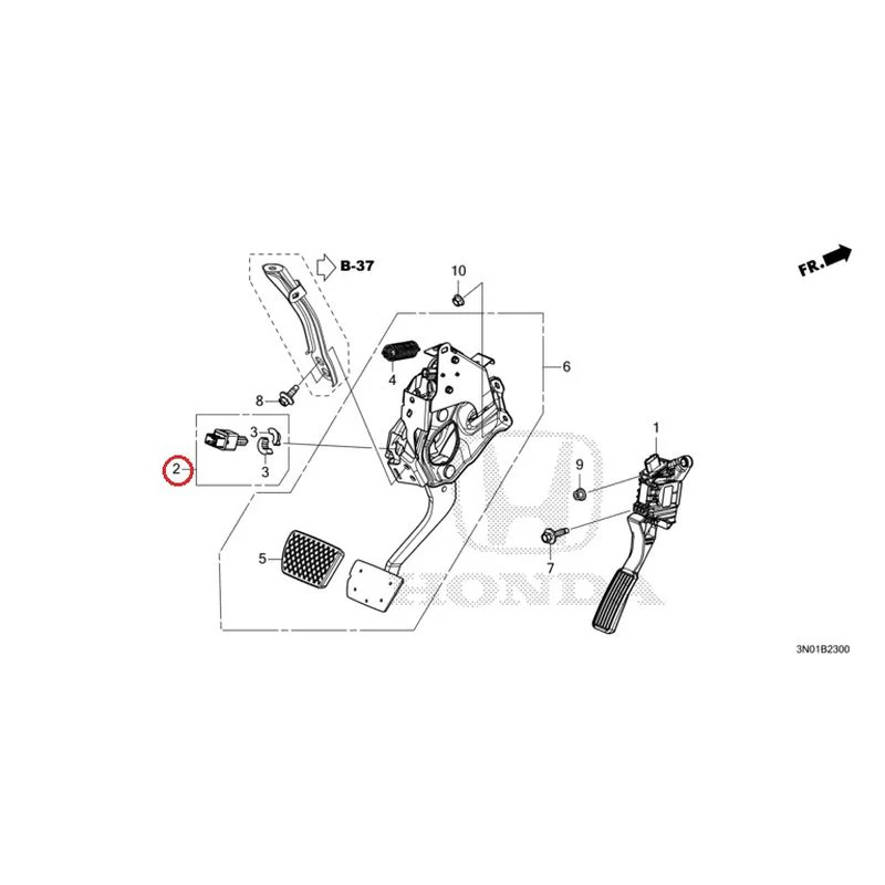 [NEW] JDM HONDA VEZEL e:HEV RV5 2025 Pedals GENUINE OEM - Image 3