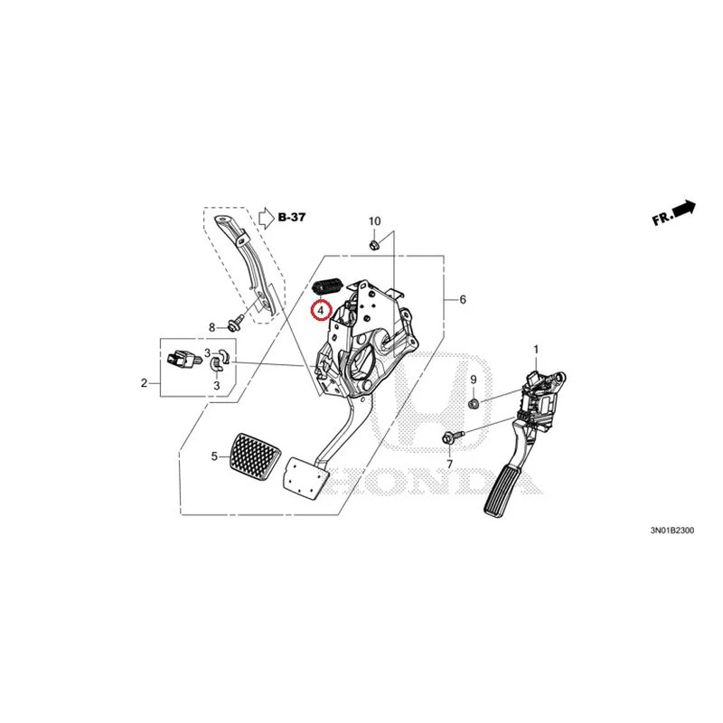 [NEW] JDM HONDA VEZEL e:HEV RV5 2025 Pedals GENUINE OEM - Image 5