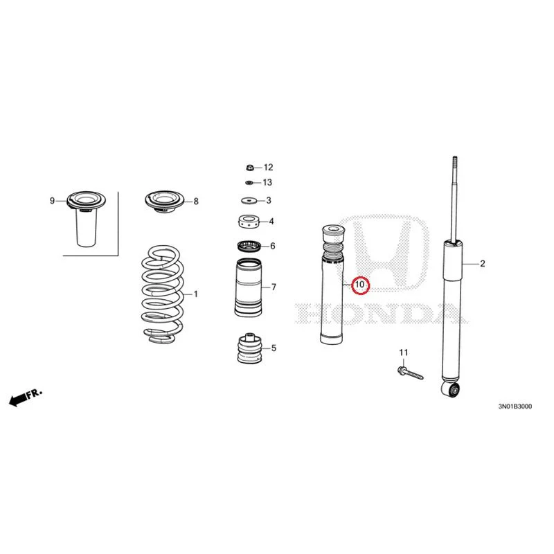 [NEW] JDM HONDA VEZEL e:HEV RV5 2025 Rear Damper GENUINE OEM - Image 10